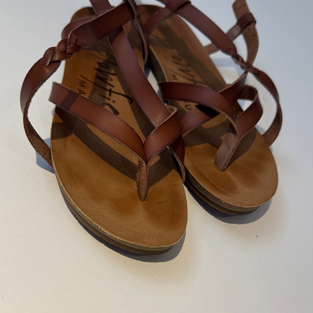 Malibu Brown Strappy Sandals
